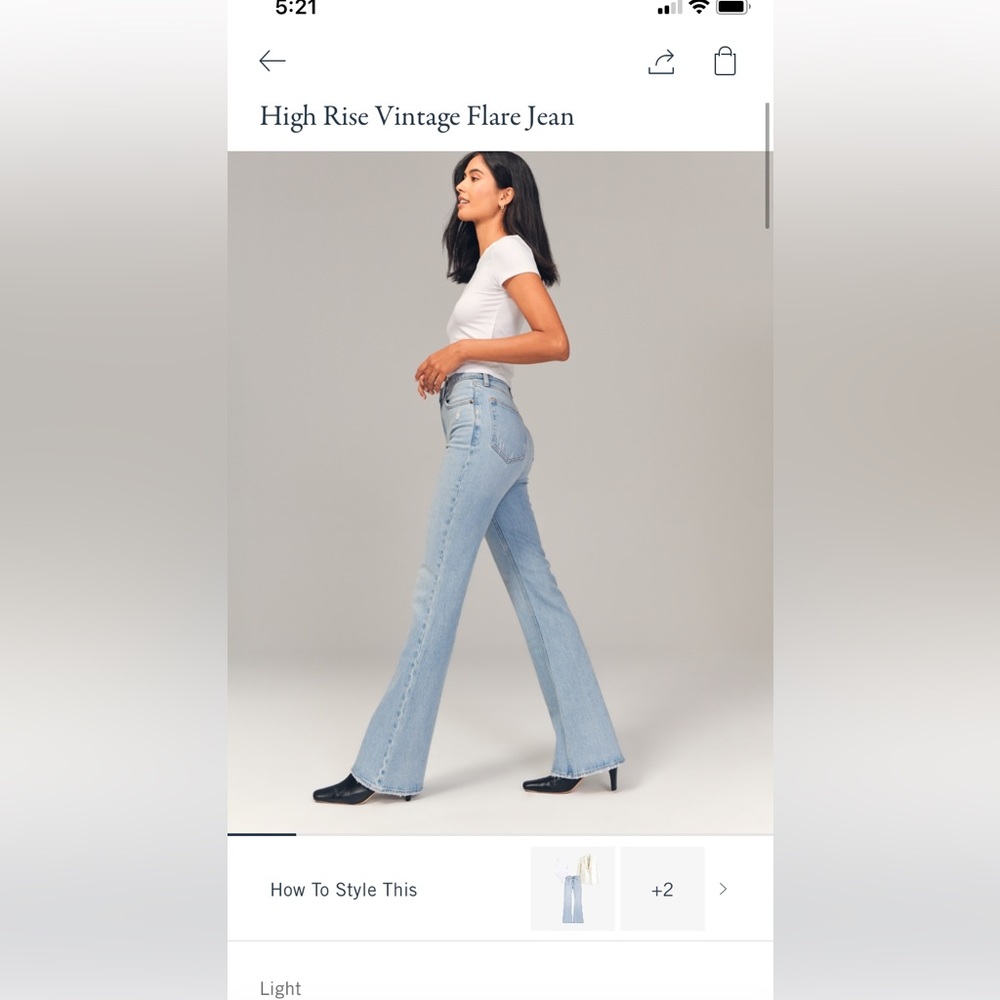 Women’s Abercrombie vintage flare jeans